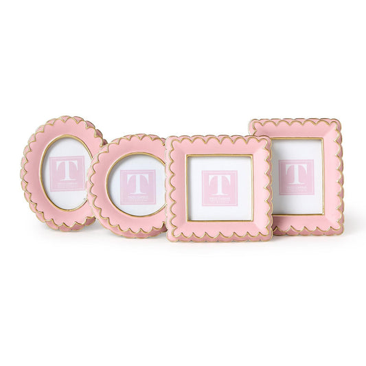 Frame - 4x4 - Pink Scalloped - Findlay Rowe Designs