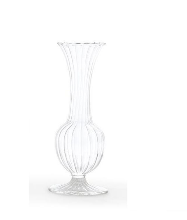 Hand-Blown Glass Fluted Vase - Findlay Rowe Designs