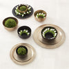 Footed Decor Bowls - Textured Antiqued Gold - Findlay Rowe Designs