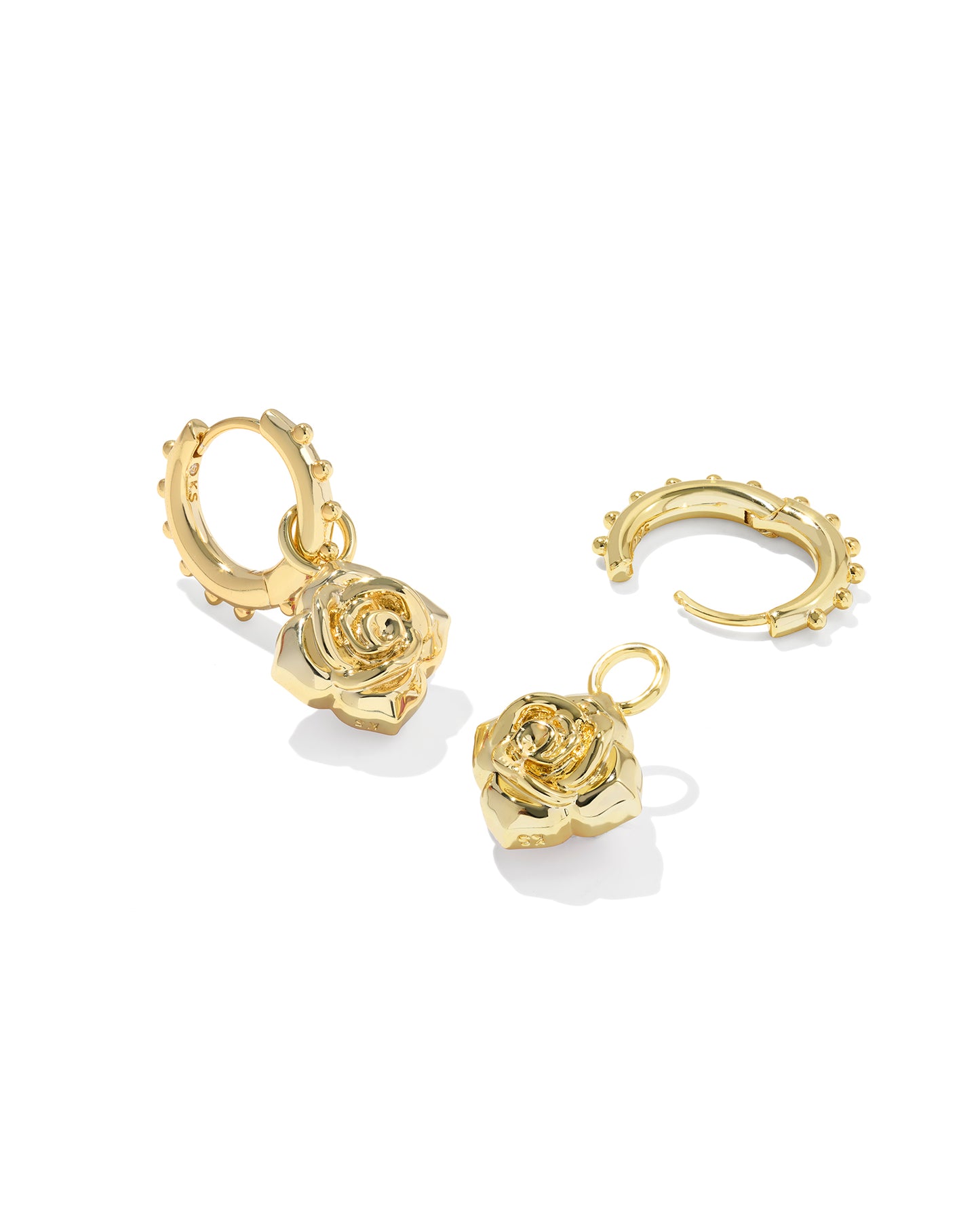 Kendra Scott - Earring - Reversible Mallory Rose Gold Huggie -Blush  Ivory Mother of Pearl - Findlay Rowe Designs