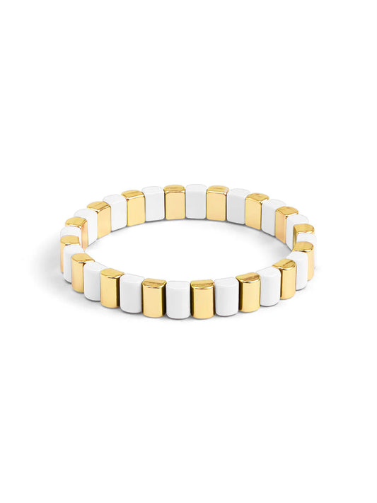 Bracelet - Enamel Tile Stretch - Findlay Rowe Designs