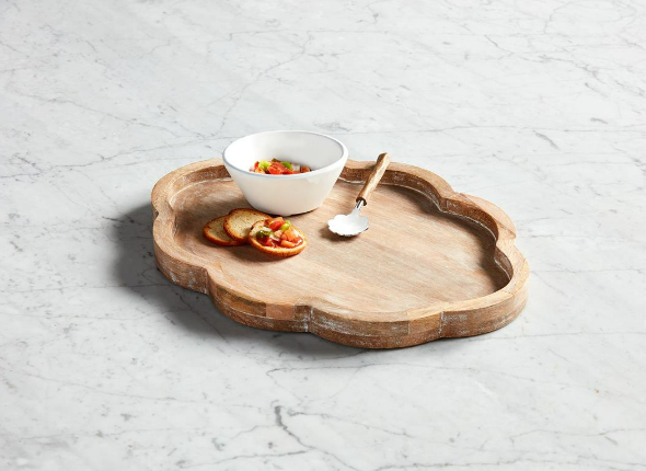 Mud Pie - Tray - Scallop Serving Set - Findlay Rowe Designs