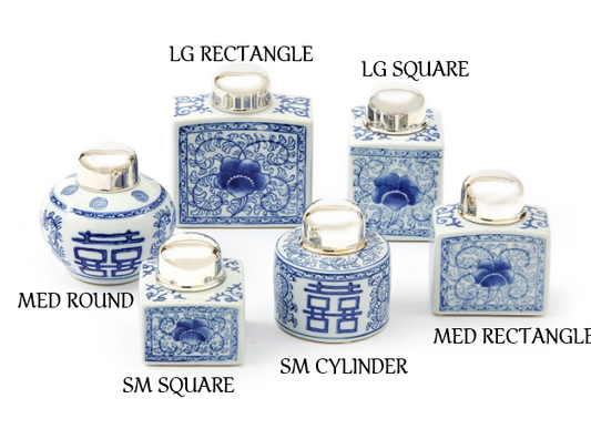 Tea Jars with Nickel Plated Lid - Findlay Rowe Designs