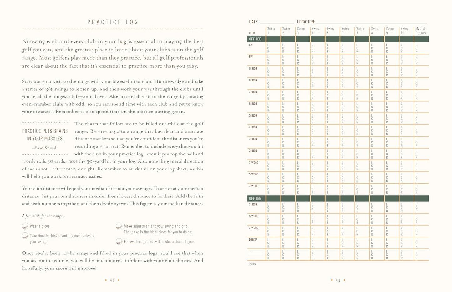 The Ultimate Golf Journal: Keeping My Game on Course - Findlay Rowe Designs