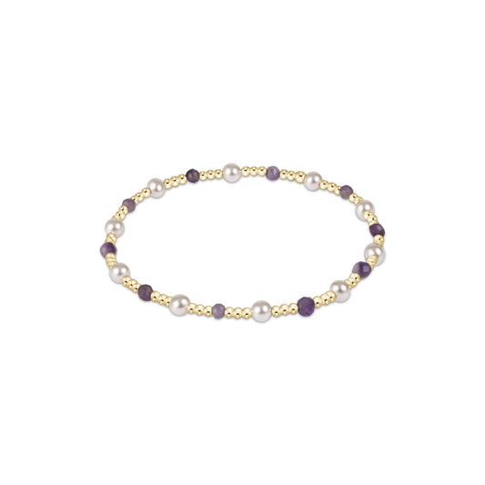 Enewton - Pearl Sincerity Pattern 4mm Bead Bracelet - Amethyst - Findlay Rowe Designs