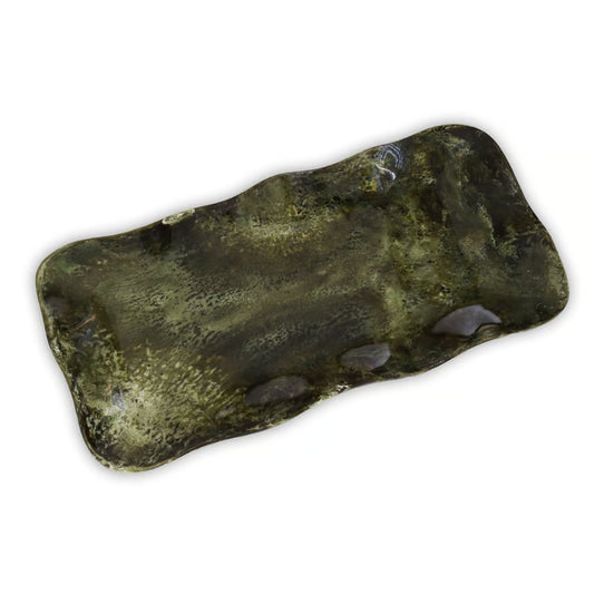 Beatriz Ball - RESIN Long Rectangular Tray - Malachite (Green) - Findlay Rowe Designs