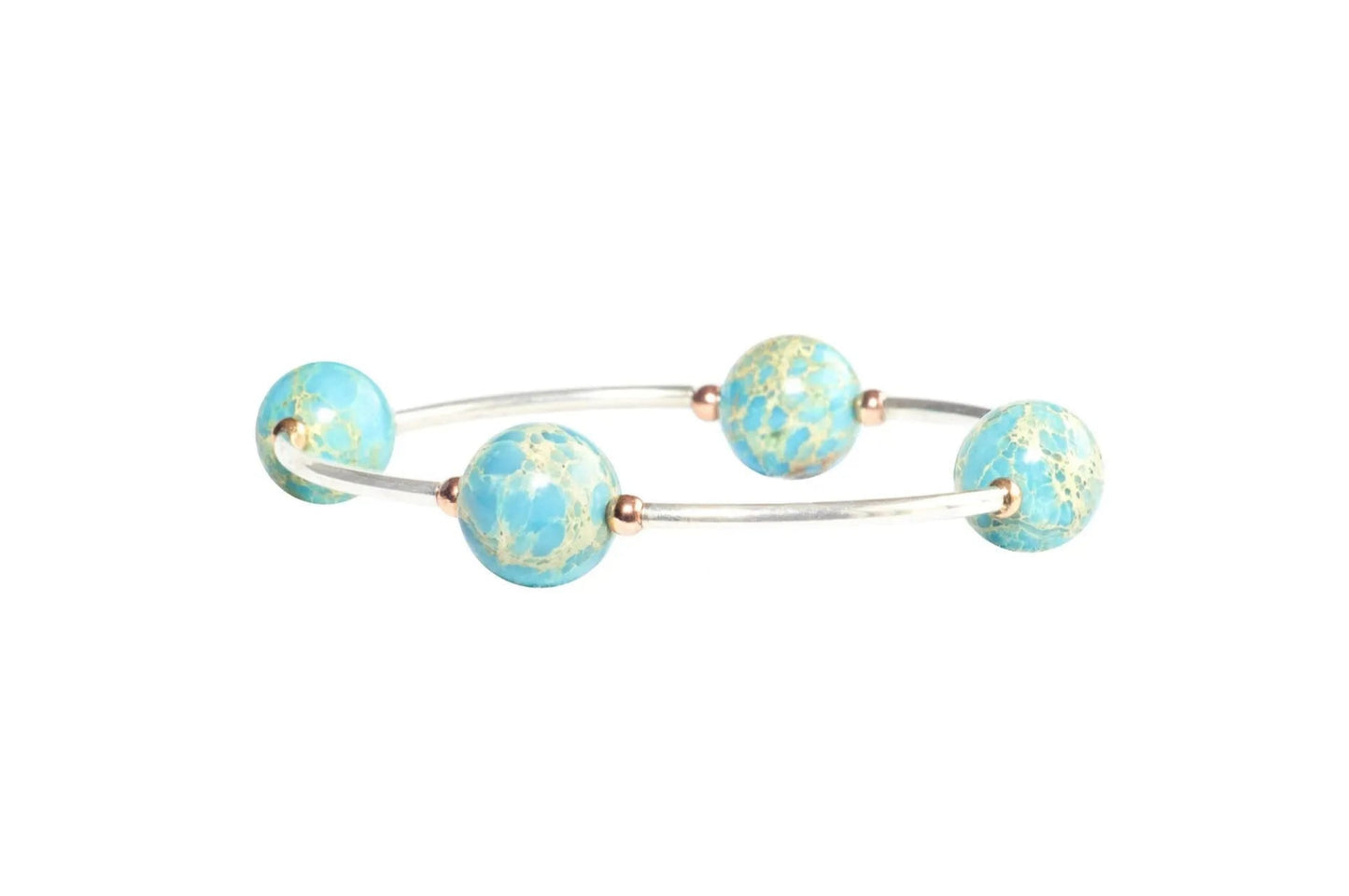 Made as Intended - Bracelet - Blue Jasper - Gold - Findlay Rowe Designs
