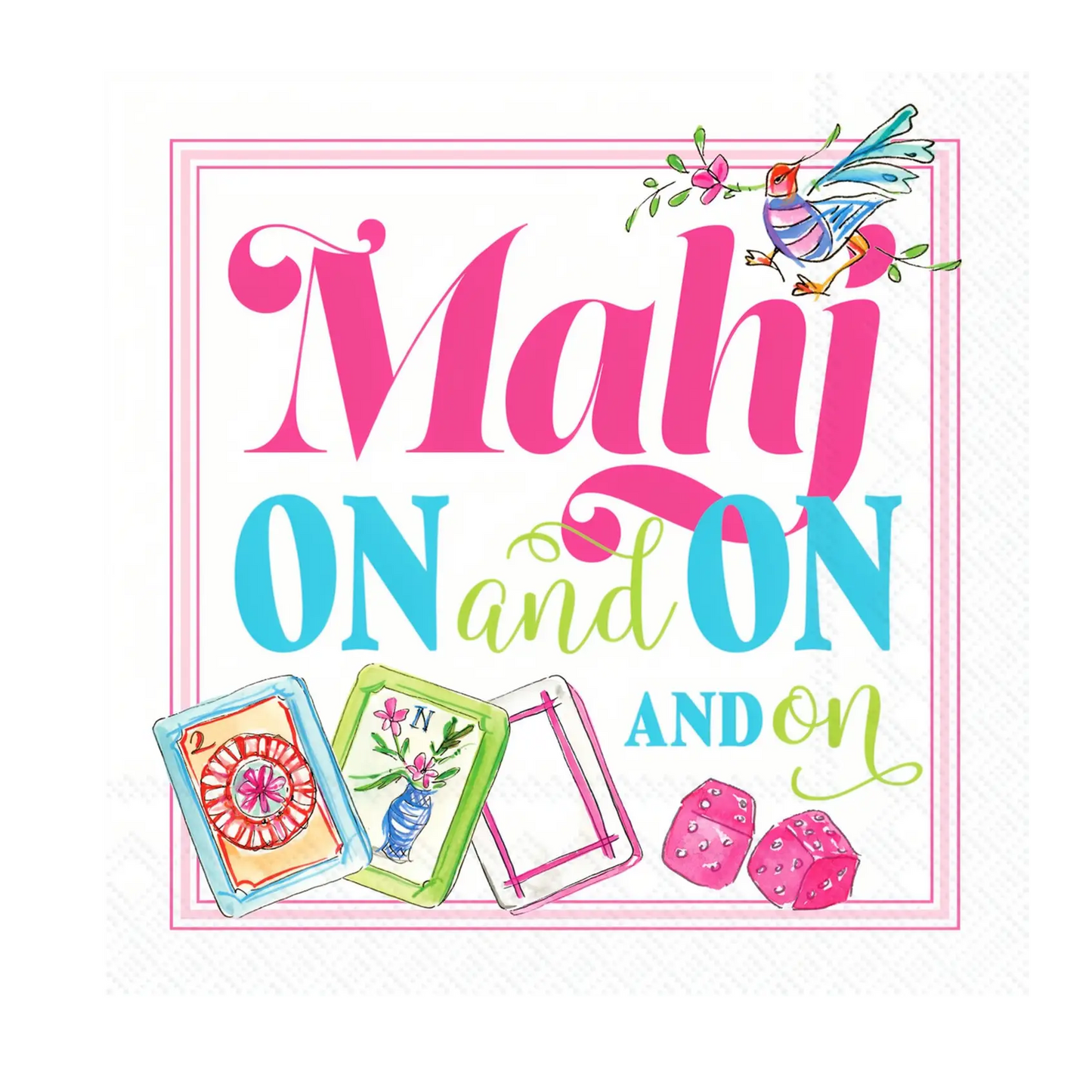 Cocktail Napkin - Mahj On and On - Findlay Rowe Designs