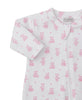 Kissy Kissy - Jacquard Zip Footie - Teddy Bear - Pink - Findlay Rowe Designs