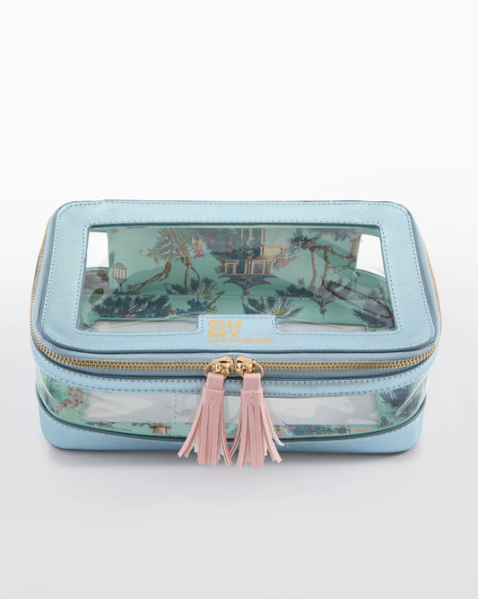 Oh My Mahjong - Tile Storage Bag - Metallic Light Blue