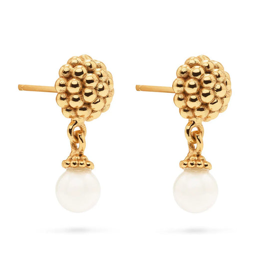 Stud Earrings - Berry Drop - Pearl - Findlay Rowe Designs
