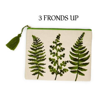 Pouch - Cotton Canvas - Fanciful Fern - Findlay Rowe Designs