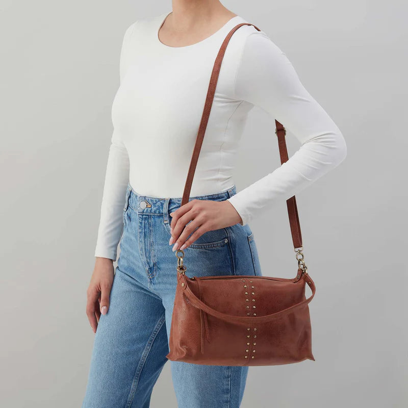 Hobo - Avon Shoulder Bag - Buffed Leather - Burnished Saddle - Findlay Rowe Designs