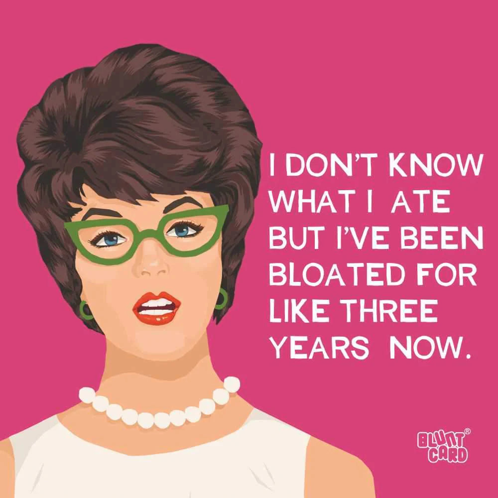 Cocktail Napkin - Bloated for Three Years - Findlay Rowe Designs