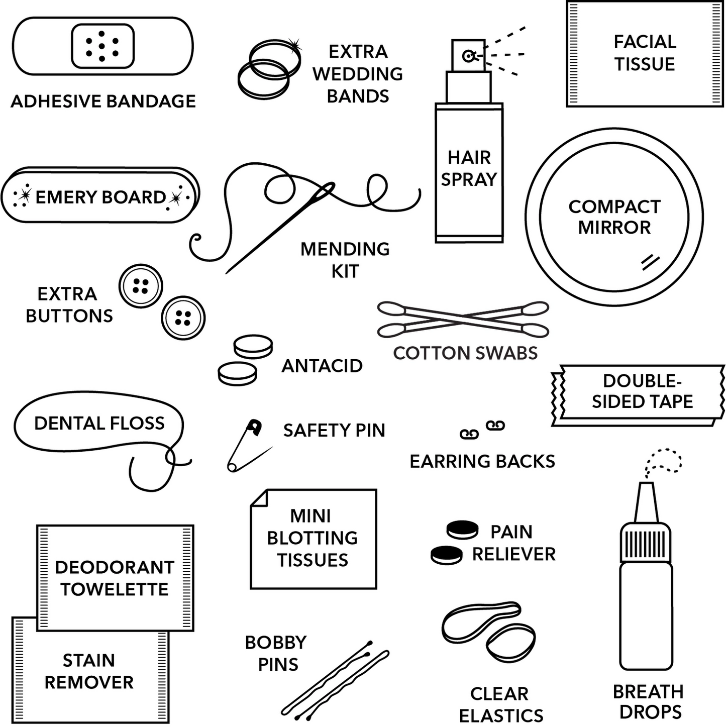 Pinch Provisions - Minimergency Kit - Bridal - Findlay Rowe Designs