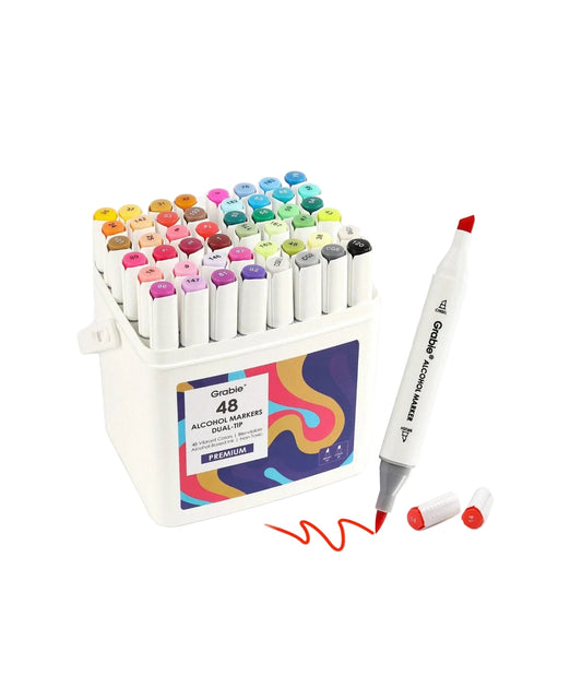 Grabie - Alcohol Markers Dual-Tip - Set 48 - Findlay Rowe Designs