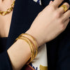 Julie Vos - Bracelet - Essex Bangle - Gold - Medium - Findlay Rowe Designs