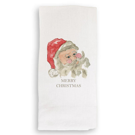 Towel - Red Santa - Merry Christmas