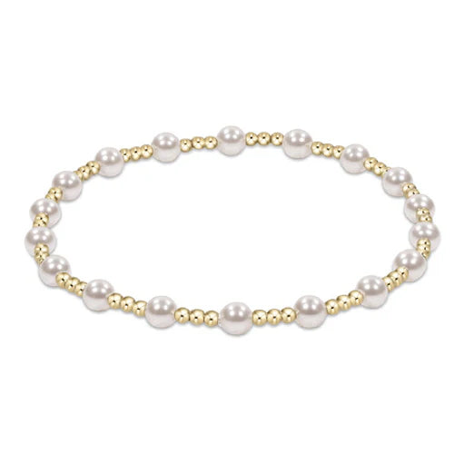 Enewton - Extends - Classic Sincerity Pattern Bracelet 4mm - Pearl - Findlay Rowe Designs
