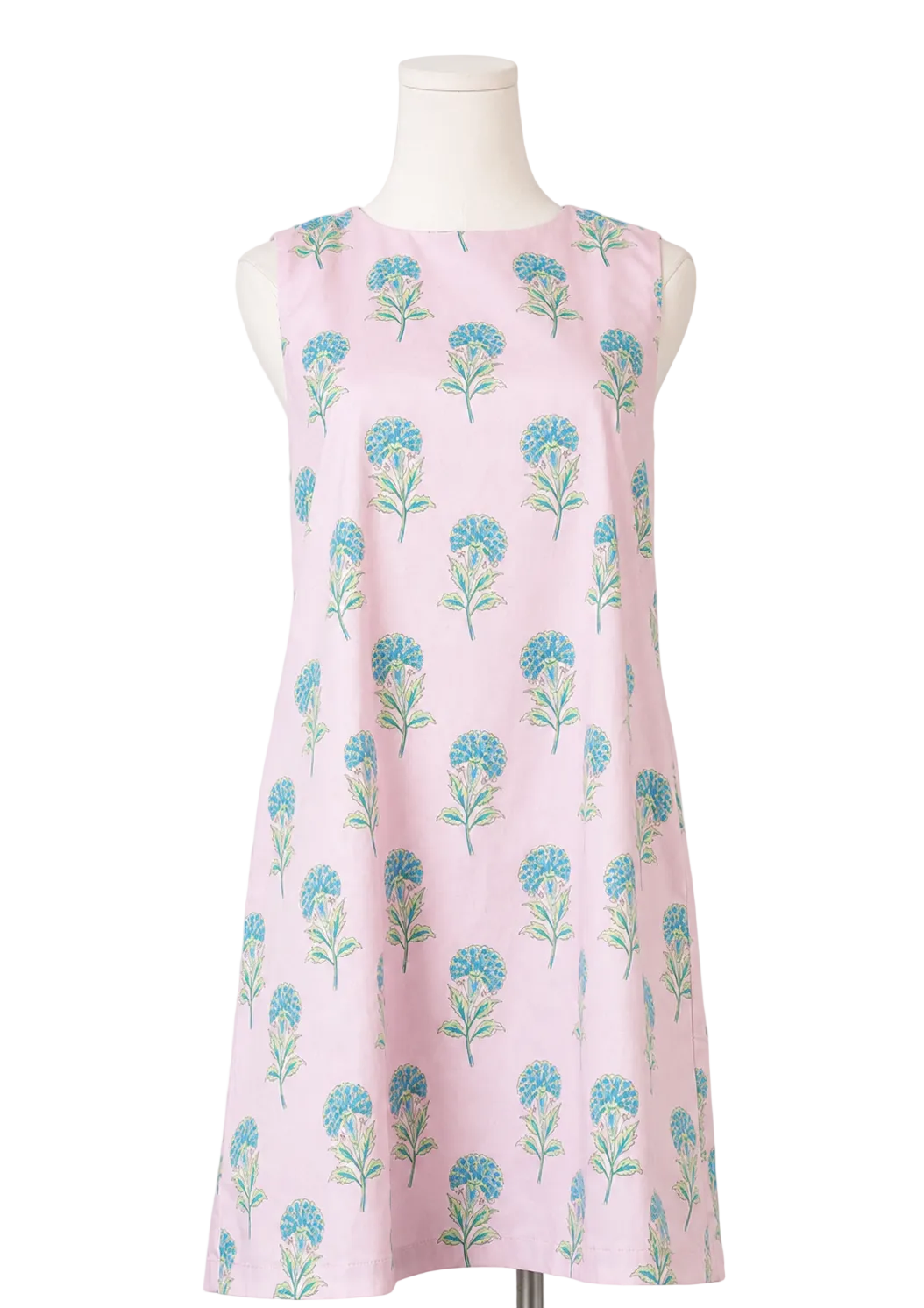 Dress - Mini Sleeveless Shift - Pink - Findlay Rowe Designs