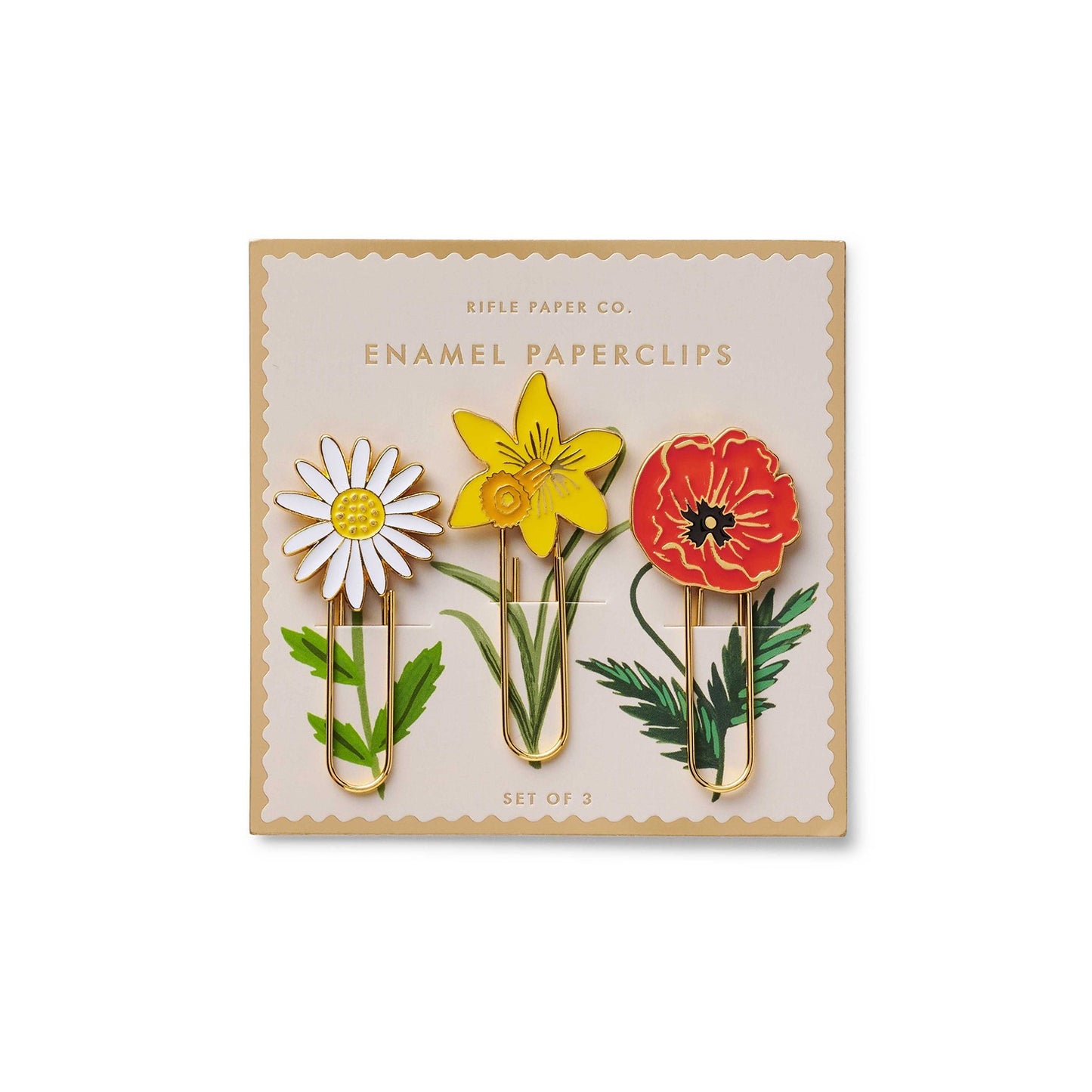 Rifle Paper Co - Enamel Paperclips - Flowers