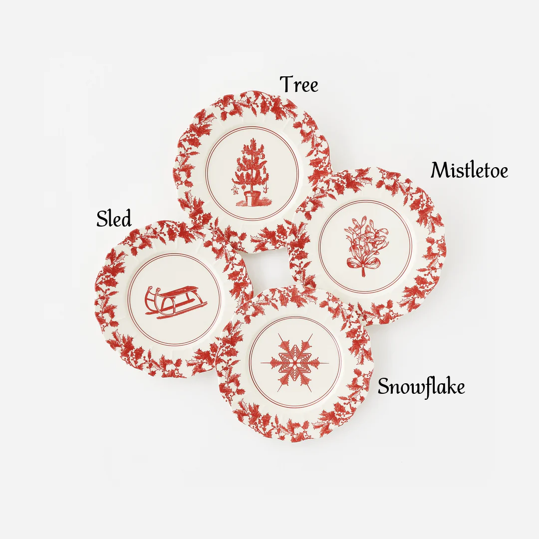 Plate - Yuletide Scalloped