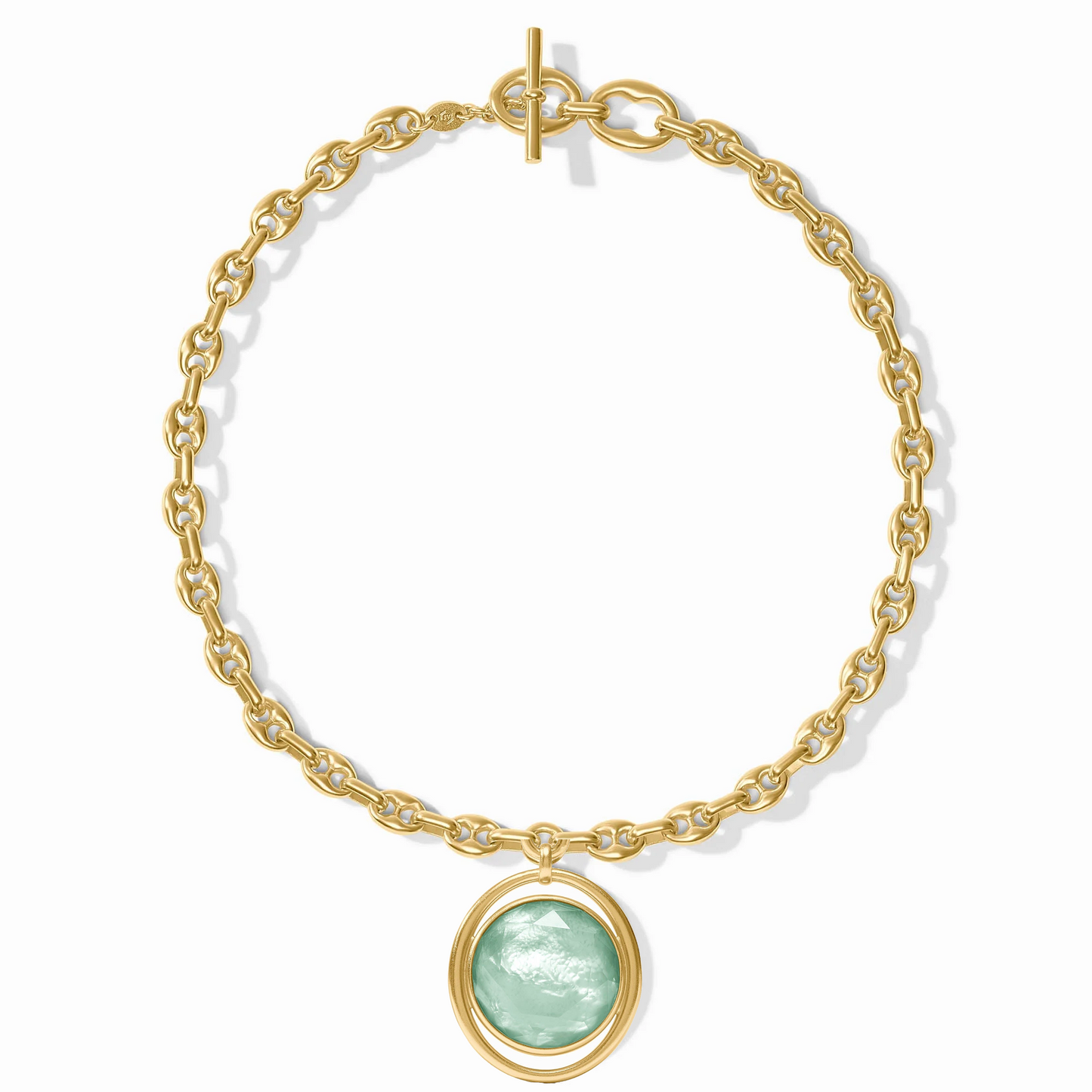 Julie Vos - Necklace - Laguna Statement - Iridescent Aquamarine Blue - Findlay Rowe Designs