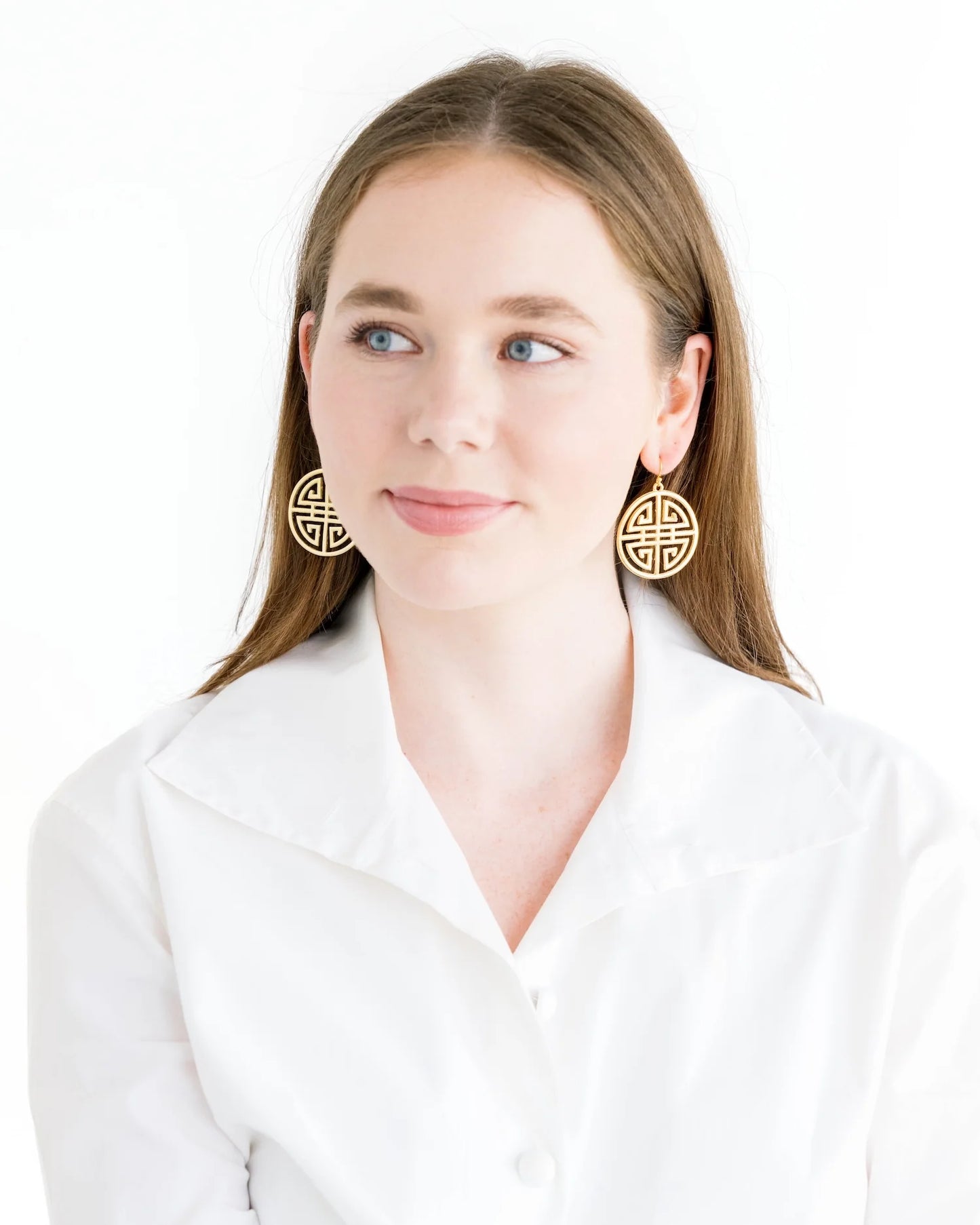 Susan Shaw - Earrings - Happiness Medallion