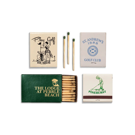 Match South - Art Print - Matchbook - Golf Collage - Findlay Rowe Designs