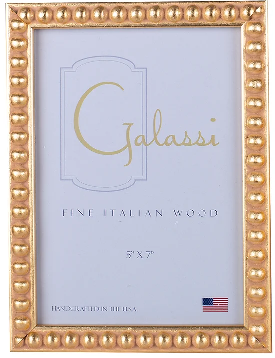 Diana Gold Bead 5x7 Frame - Findlay Rowe Designs