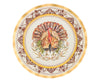 Sophistiplate - Wavy Edge Dinner Plate - Turkey & Gourds