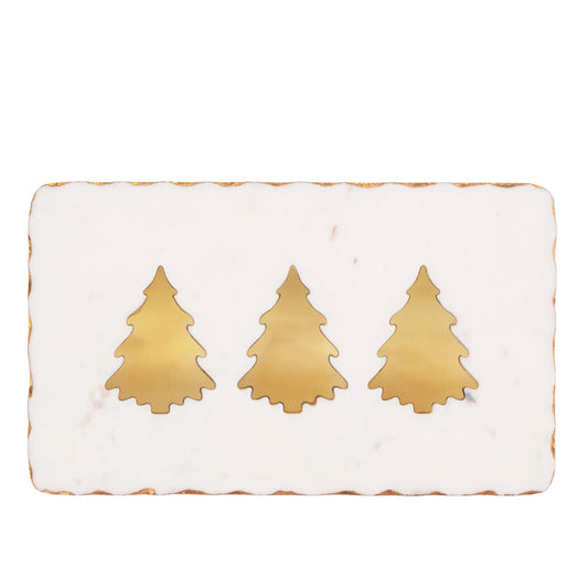 Mud Pie - Christmas  Cheese Board - Gold Tree