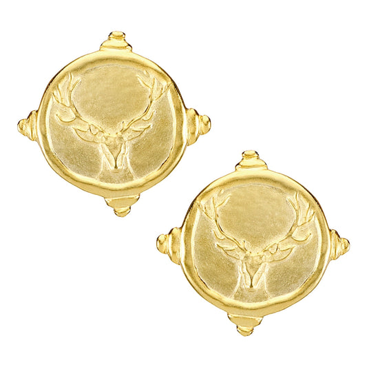 Susan Shaw - Earrings - Stag Studs