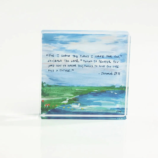 Lauren Dunn - Acrylic Block - Jeremiah 29:11 - Findlay Rowe Designs