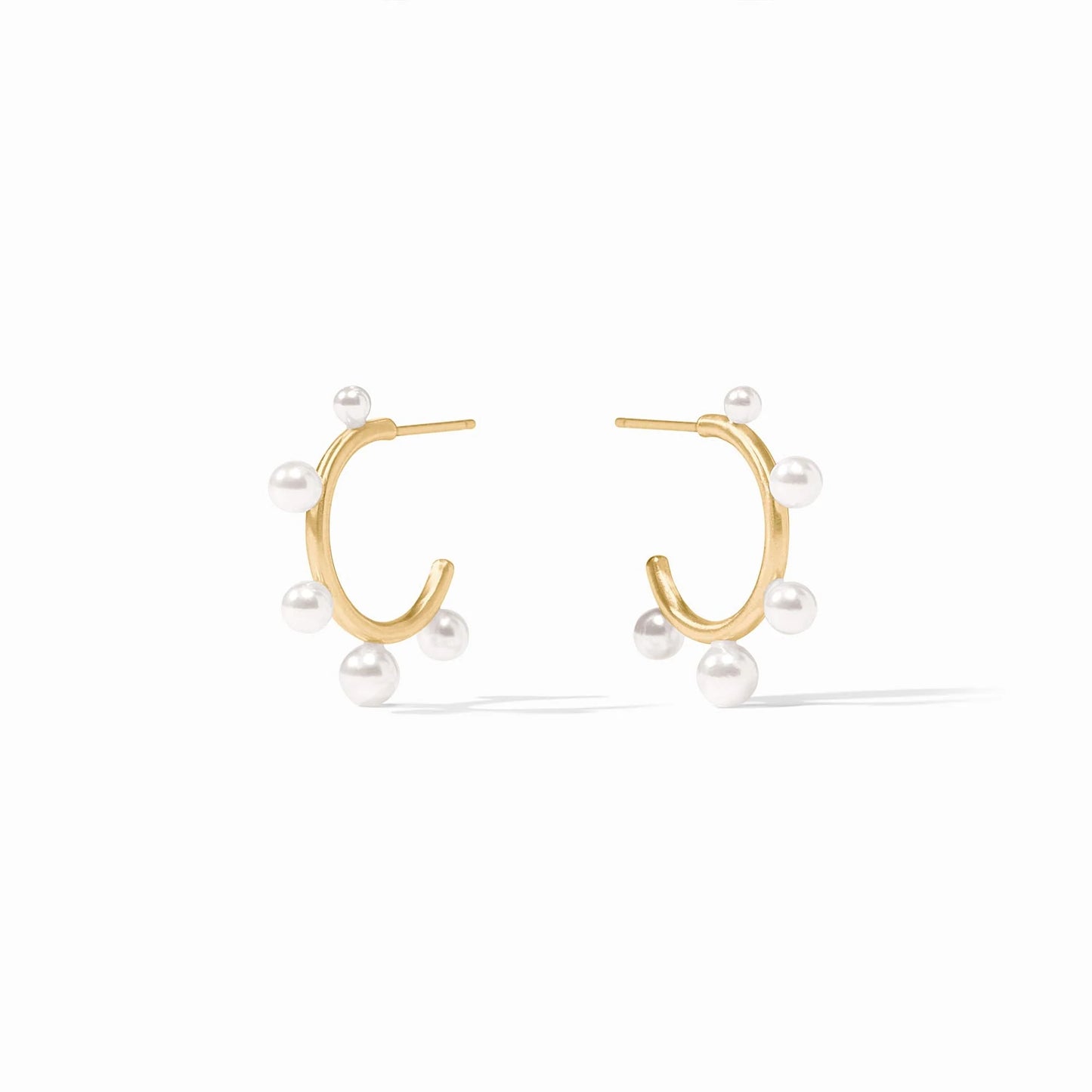 Julie Vos - Hydra Stone Hoop - Pearl - Small - Findlay Rowe Designs