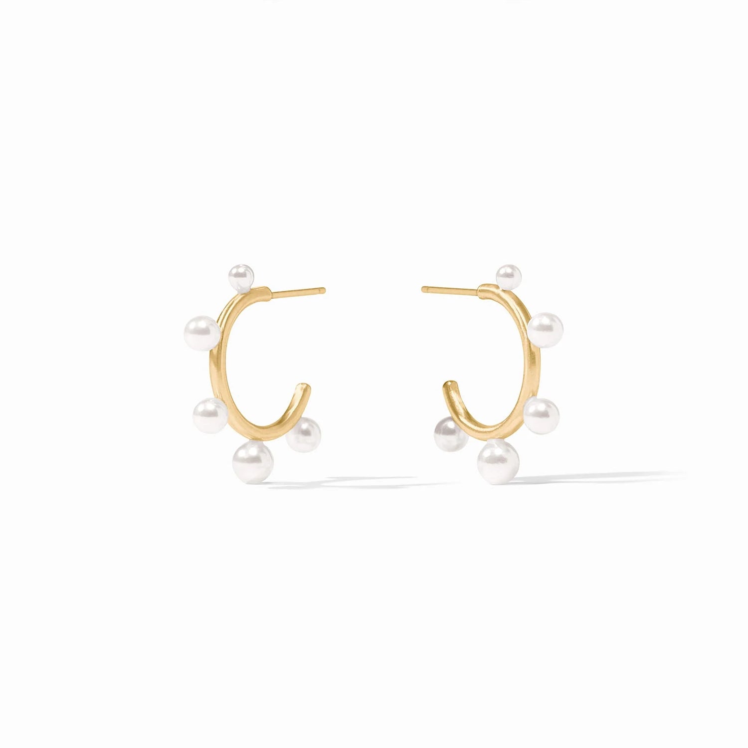 Julie Vos - Hydra Stone Hoop - Pearl - Small - Findlay Rowe Designs