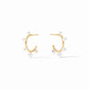 Julie Vos - Hydra Stone Hoop - Pearl - Small - Findlay Rowe Designs