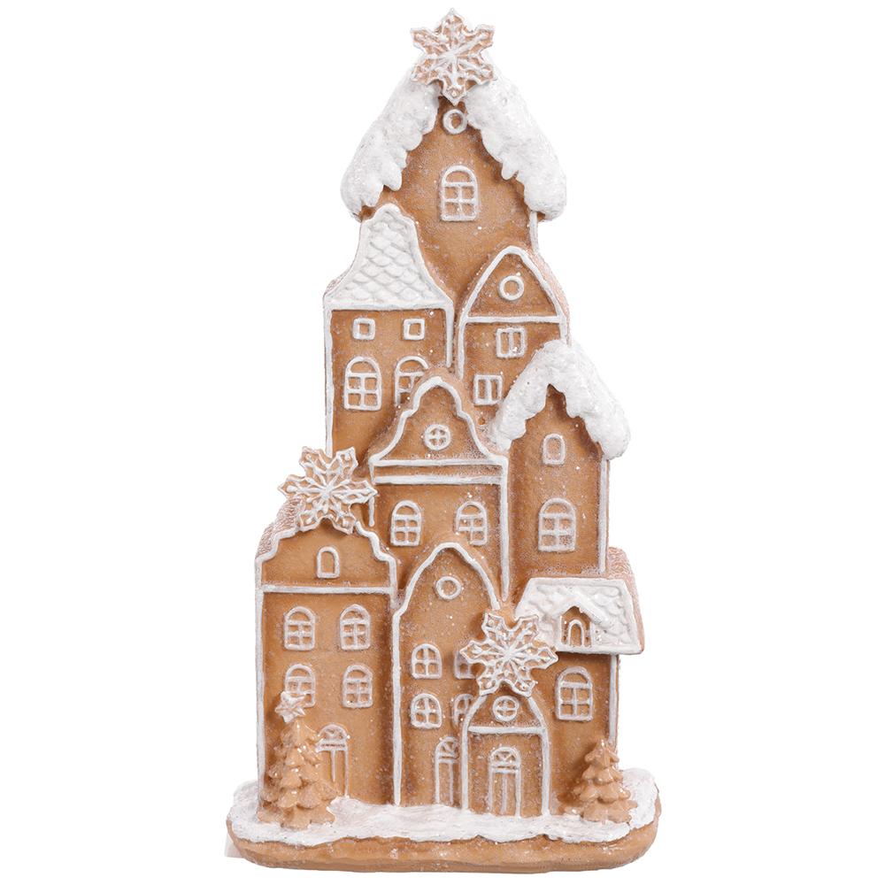 Gingerbread House - Snowed 8"
