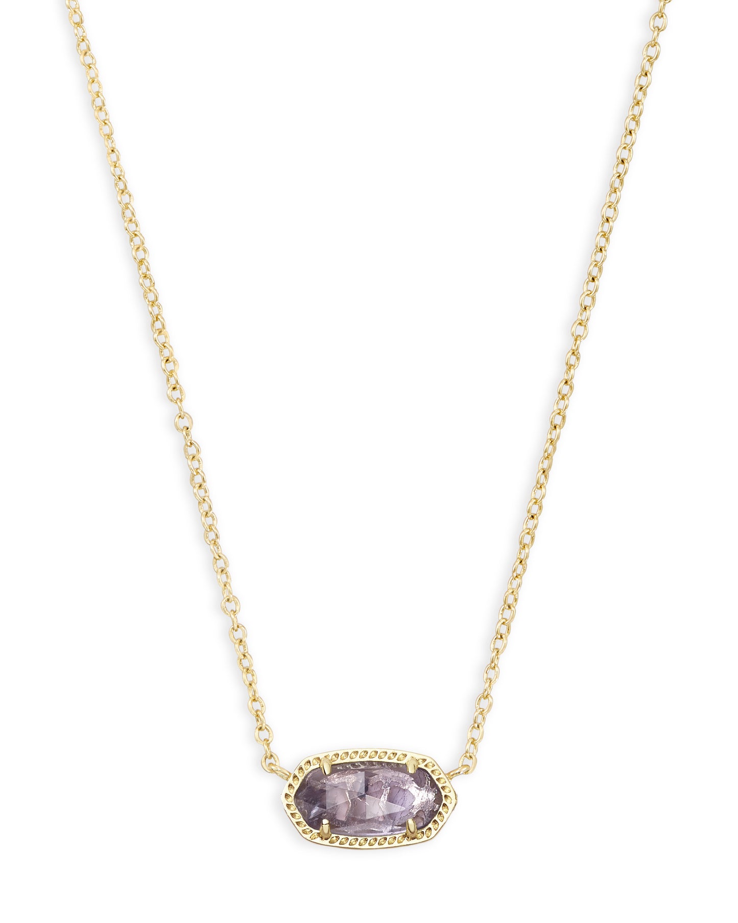 Kendra Scott - Necklace - Elisa Pendant Gold - Purple Amethyst - Findlay Rowe Designs