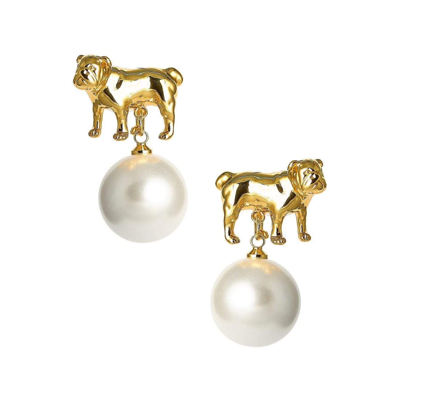 Lisi Lerch - Earring - Bulldog Pearl Drop Stud