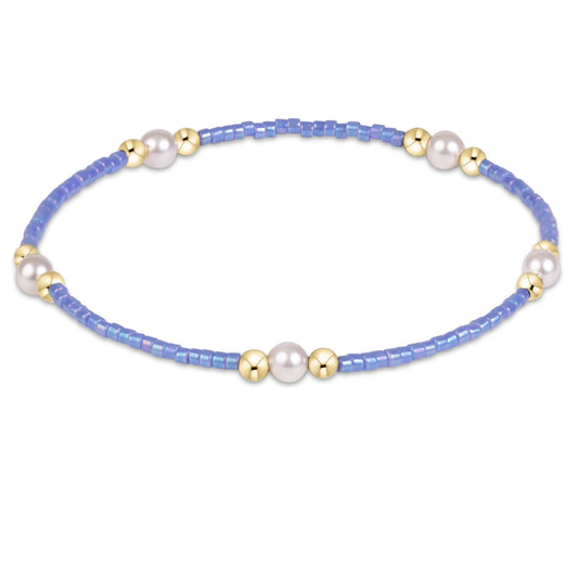 Enewton - Hope Purpose Pearl Bracelet - Bright Blue