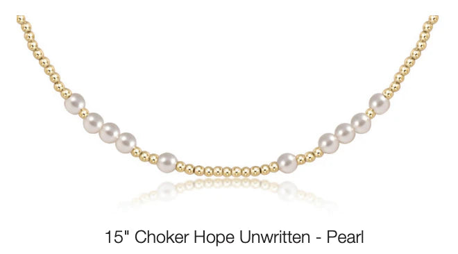 Enewton - 15in Choker Hope Unwritten - 3mm Pearl - Findlay Rowe Designs