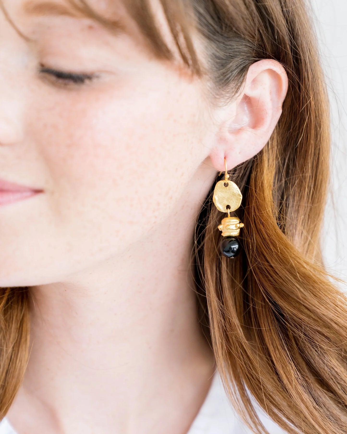 Susan Shaw - Earring - Dangle Bentley - Black Onyx - Findlay Rowe Designs