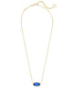 Kendra Scott - Necklace - Elisa Gold Pendant Necklace - Cobalt Cat's Eye - Findlay Rowe Designs