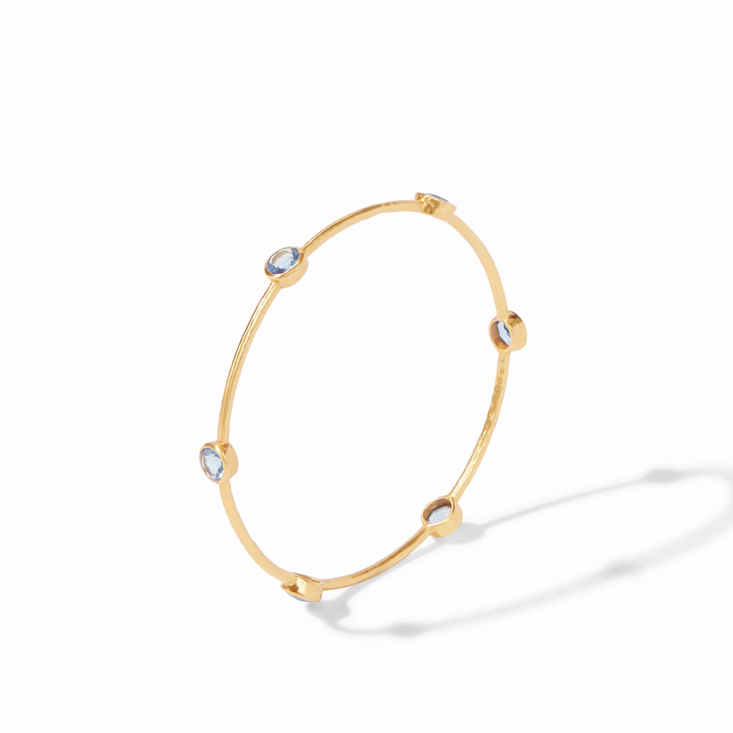 Julie Vos- Gold Milano Bangle, Cubic Zirconia - Findlay Rowe Designs