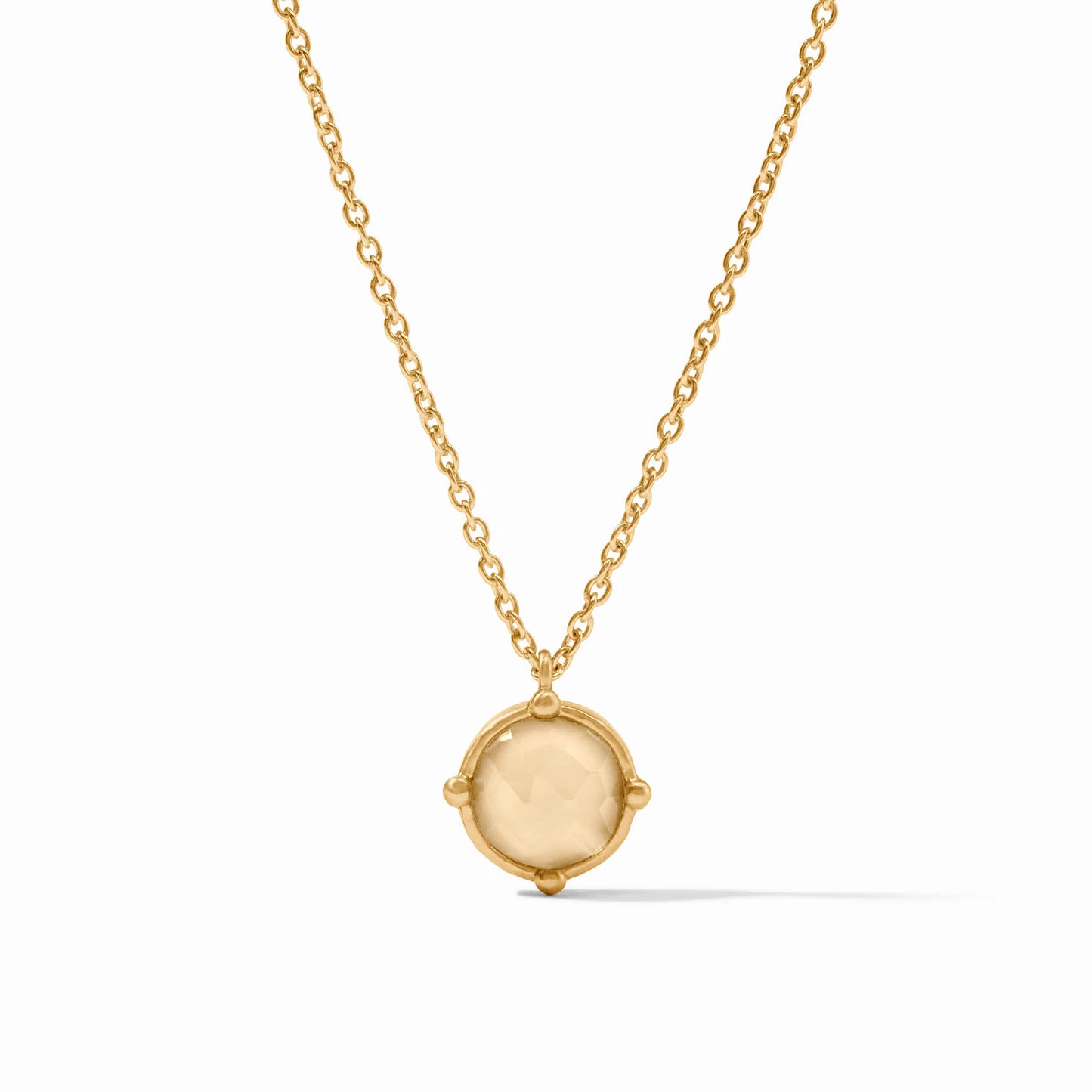 Julie Vos - Necklace - Honeybee Solitaire - Iridescent Champagne - Findlay Rowe Designs