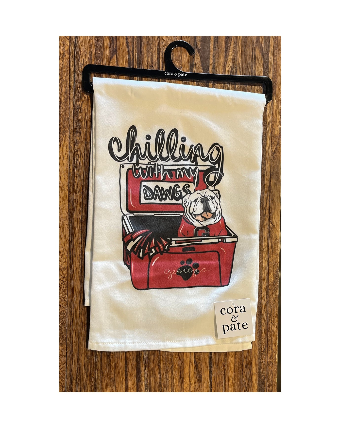 Cora and Pate - Towel - Chillin with my Dawgs - Findlay Rowe Designs