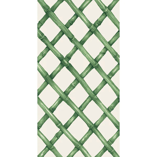 Hester & Cook - Guest Napkin - Green Lattice - Findlay Rowe Designs