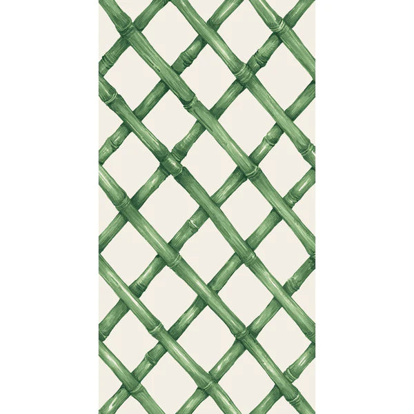 Hester & Cook - Guest Napkin - Green Lattice - Findlay Rowe Designs