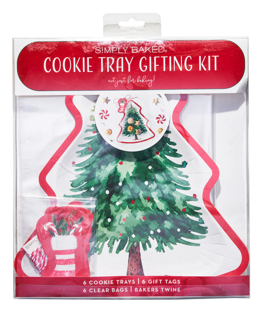Cookie Tray Gifting Kit - Tree - 6 pack